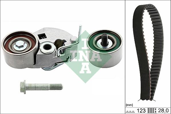 INA 530 0542 10 - Zestaw paska rozrządu parts5.com