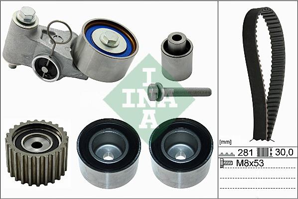 INA 530 0563 10 - Komplet (kit) zobatega jermena parts5.com