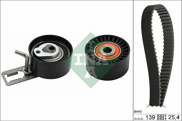 INA 530 0577 10 - Zestaw paska rozrządu parts5.com