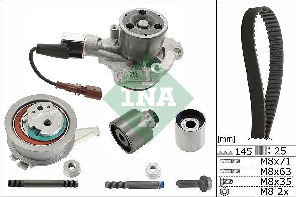 INA 530 0699 30 - Водна помпа+ к-кт ангренажен ремък parts5.com