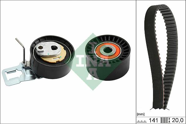 INA 530 0698 10 - Fogasszíjkészlet parts5.com