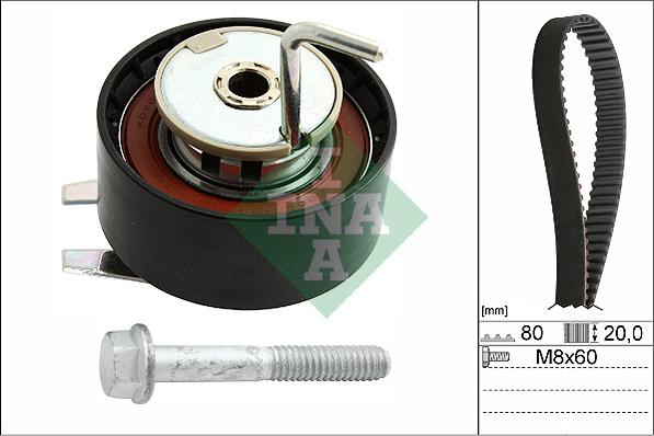 INA 530 0692 10 - Zestaw paska rozrządu parts5.com