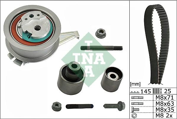 INA 530 0699 10 - Комплект ангренажен ремък parts5.com