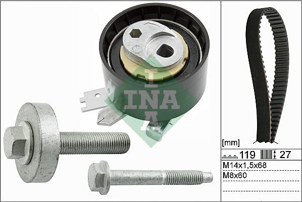 INA 530 0607 10 - Sada ozubeného remeňa parts5.com