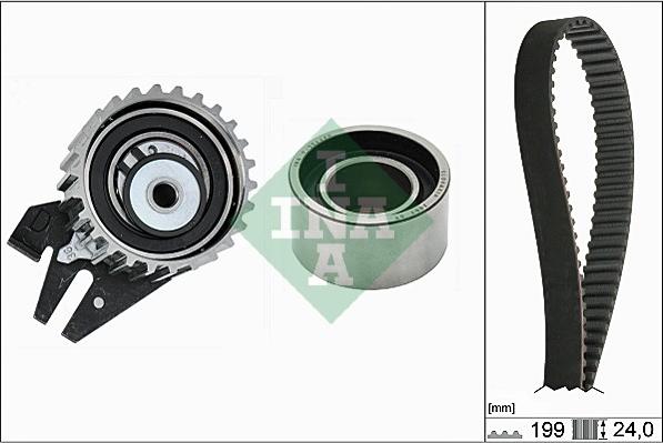 INA 530 0625 10 - Комплект ангренажен ремък parts5.com