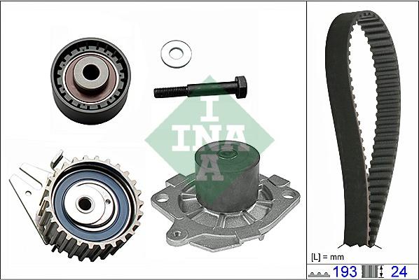 INA 530 0623 30 - Set pompa apa + curea dintata parts5.com