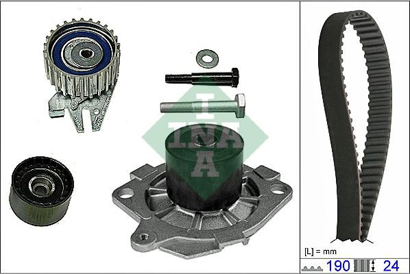 INA 530 0622 30 - Водна помпа+ к-кт ангренажен ремък parts5.com