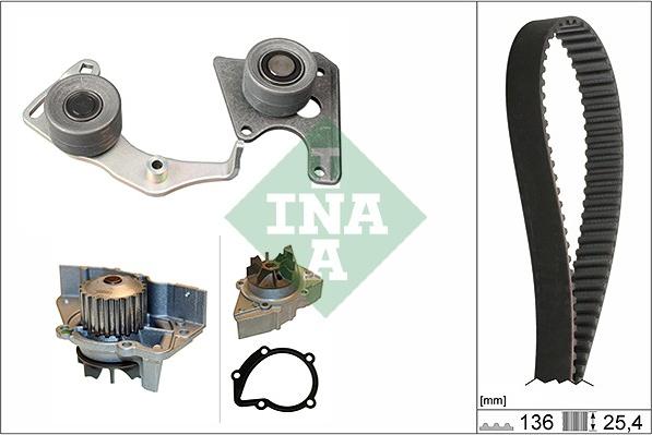 INA 530 0096 31 - Water Pump & Timing Belt Set parts5.com