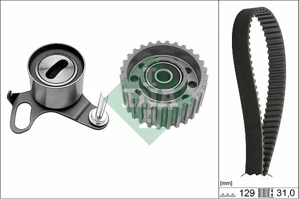 INA 530 0048 10 - Комплект ангренажен ремък parts5.com