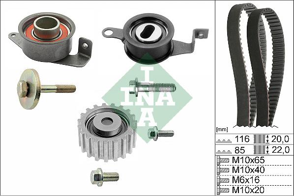 INA 530 0005 10 - Set curea de distributie parts5.com