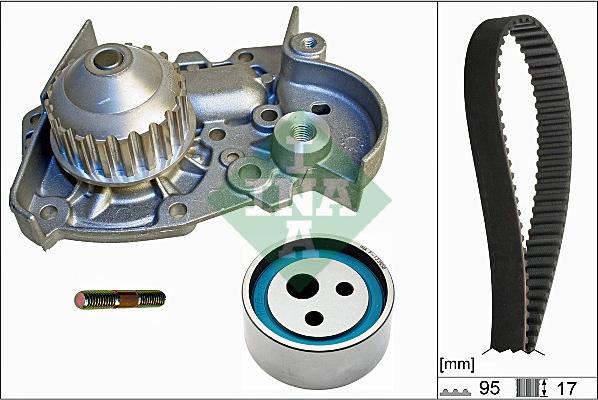 INA 530 0018 31 - Pompa wodna + zestaw paska rozrządu parts5.com