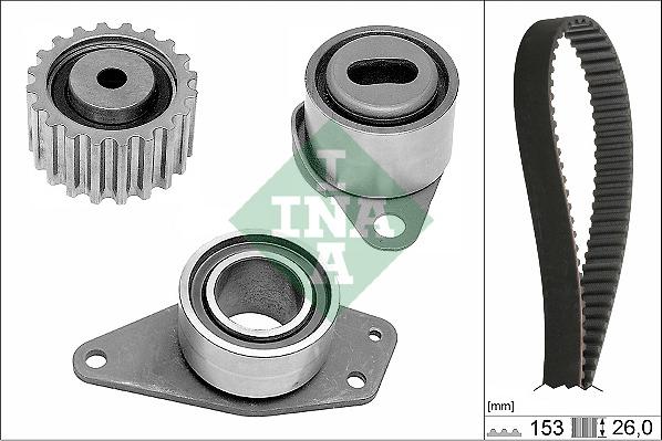 INA 530 0038 10 - Hammasrihma komplekt parts5.com