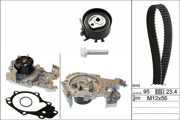 INA 530 0195 30 - Водна помпа+ к-кт ангренажен ремък parts5.com