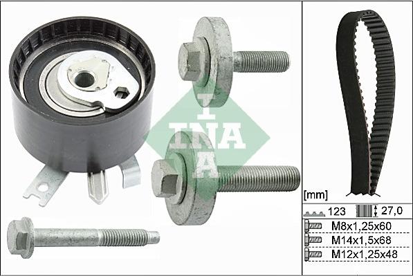 INA 530 0197 10 - Set curea de distributie parts5.com