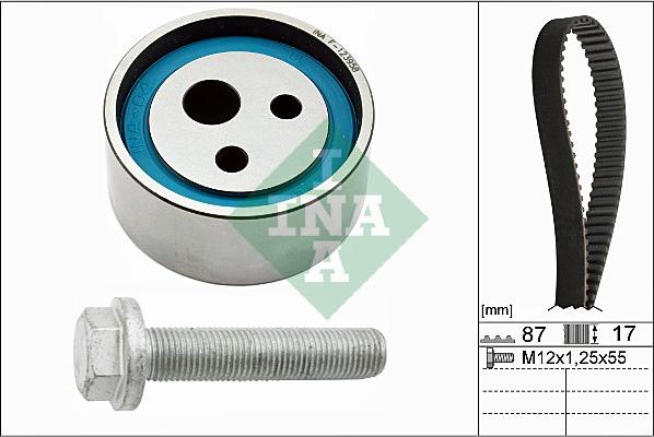 INA 530 0182 10 - Zestaw paska rozrządu parts5.com