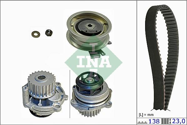 INA 530 0171 31 - Pompa wodna + zestaw paska rozrządu parts5.com