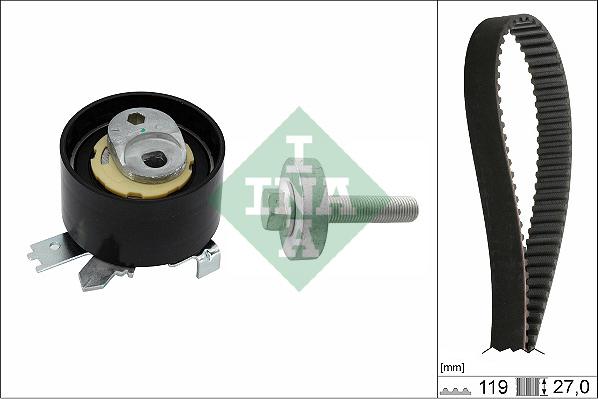 INA 530 0843 10 - Komplet (kit) zobatega jermena parts5.com