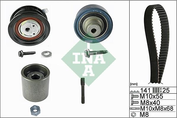 INA 530 0361 10 - Komplet zupčastog kaiša parts5.com