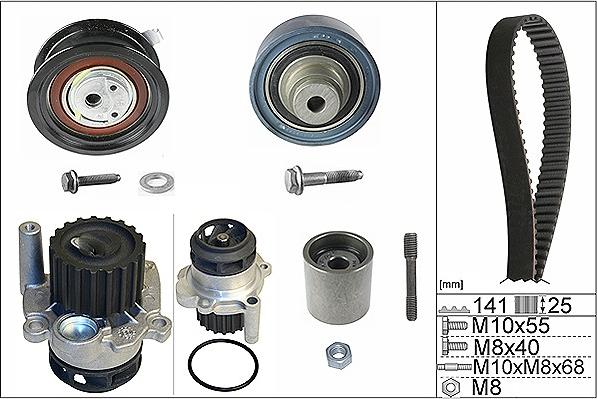 INA 530 0361 32 - Bomba de agua + kit correa distribución parts5.com