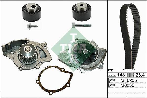 INA 530 0368 30 - Pompe à eau + kit de courroie de distribution parts5.com