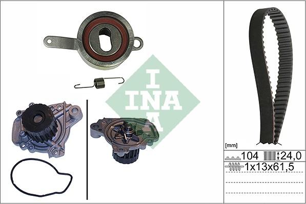 INA 530 0314 30 - Su pompası + Triger kayışı seti parts5.com