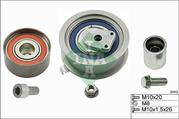 INA 530 0374 09 - Set role, curea dintata parts5.com