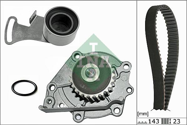 INA 530 0242 30 - Set pompa apa + curea dintata parts5.com