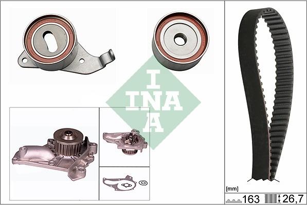 INA 530 0268 30 - Set pompa apa + curea dintata parts5.com