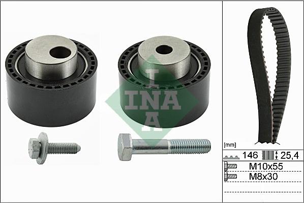 INA 530 0234 10 - Komplet (kit) zobatega jermena parts5.com