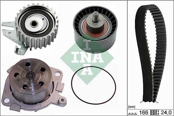 INA 530 0226 30 - Set pompa apa + curea dintata parts5.com