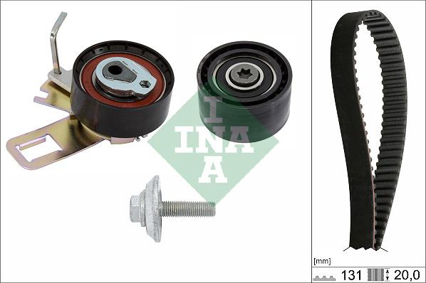 INA 530 0760 10 - Zestaw paska rozrządu parts5.com