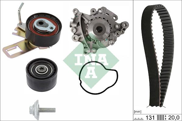 INA 530 0760 30 - Vodní pumpa + sada ozubeného řemene parts5.com