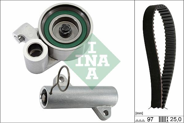 INA 530 0719 10 - Комплект ангренажен ремък parts5.com