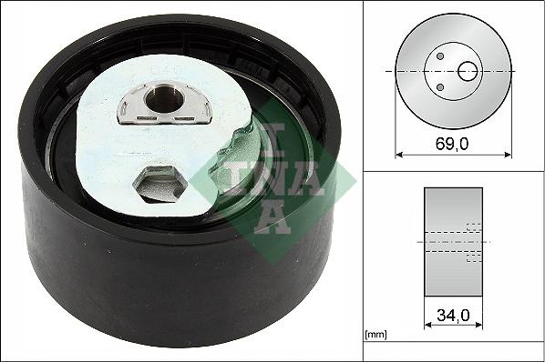 INA 531 0941 10 - Polea tensora, correa dentada parts5.com