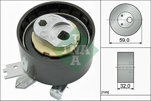 INA 531 0906 10 - Spannrolle, Zahnriemen parts5.com