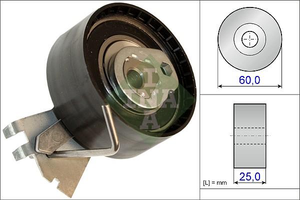 INA 531 0572 10 - Kiristysrulla, hammashihnat parts5.com