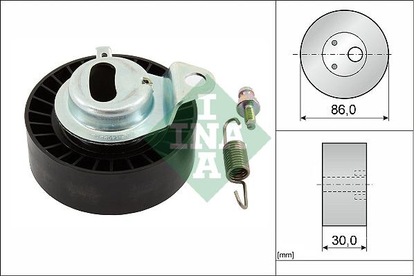 INA 531 0657 20 - Rola intinzator,curea distributie parts5.com