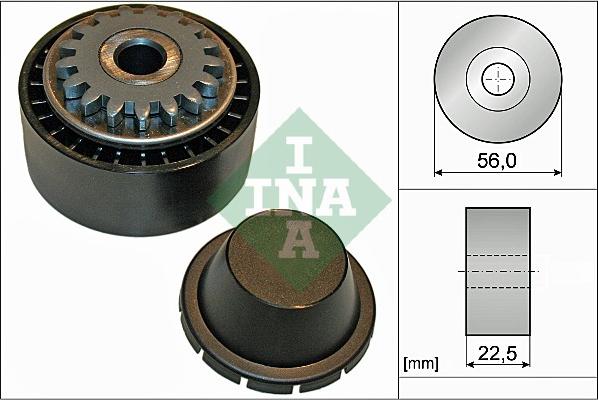 INA 531 0854 10 - Vratná / vodiaca kladka rebrovaného klinového remeňa parts5.com