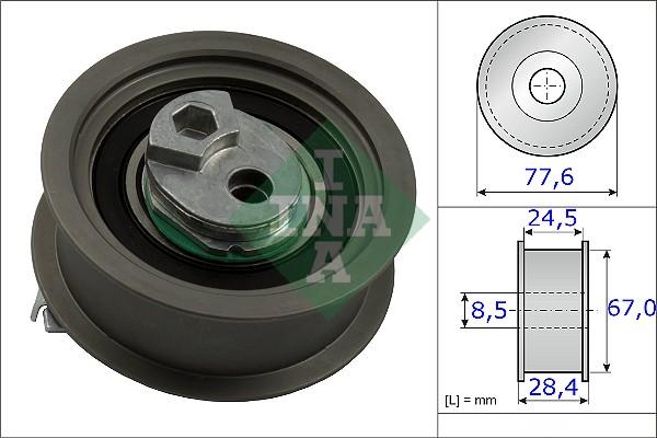 INA 531 0851 10 - Zatezač, zupčasti kaiš parts5.com