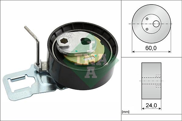 INA 531 0829 10 - Germe makarası, triger kayışı parts5.com