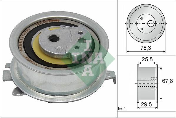 INA 531 0825 10 - Germe makarası, triger kayışı parts5.com