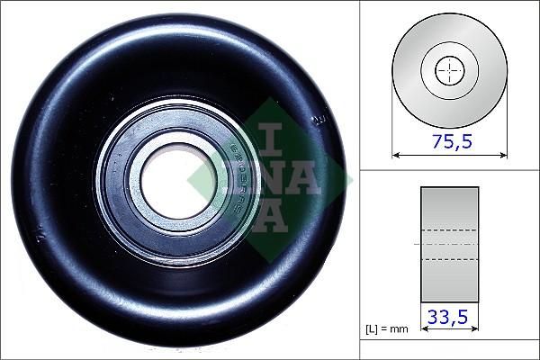 INA 531 0827 10 - Ohjainrulla, moniurahihna parts5.com