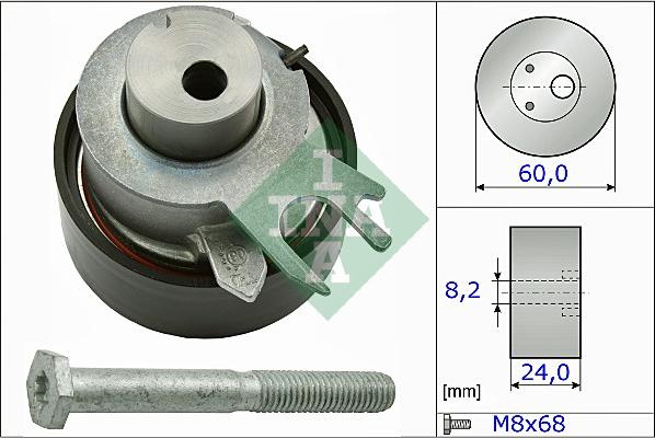 INA 531 0317 10 - Poulie-tendeur, courroie de distribution parts5.com