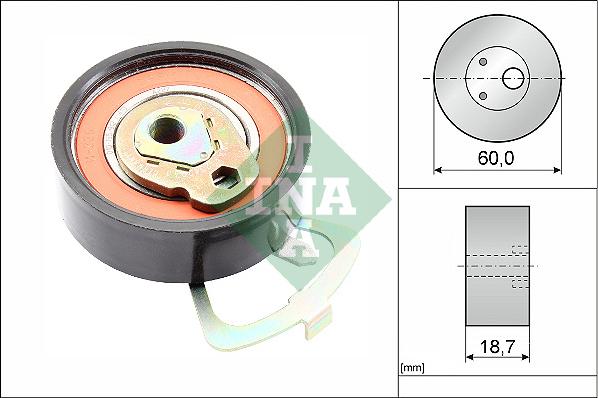 INA 531 0339 10 - Zatezač, zupčasti kaiš parts5.com