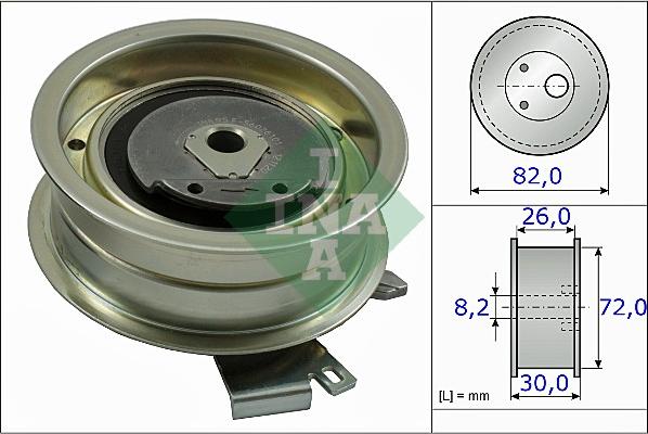 INA 531 0203 20 - Kiristysrulla, hammashihnat parts5.com