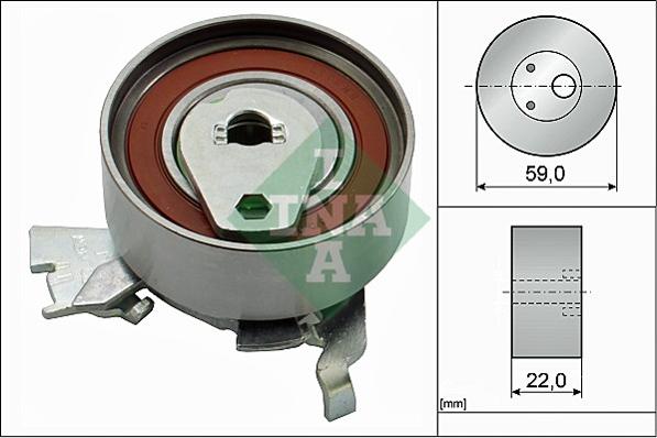 INA 531 0273 30 - Rola intinzator,curea distributie parts5.com