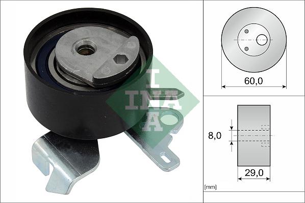 INA 531 0755 10 - Napínacia kladka ozubeného remeňa parts5.com