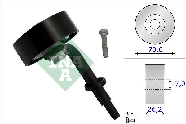 INA 531 0783 10 - Rola ghidare / conducere, curea transmisie parts5.com