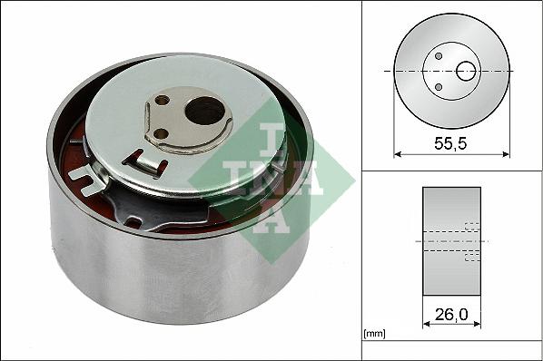 INA 531 0778 10 - Rola intinzator,curea distributie parts5.com