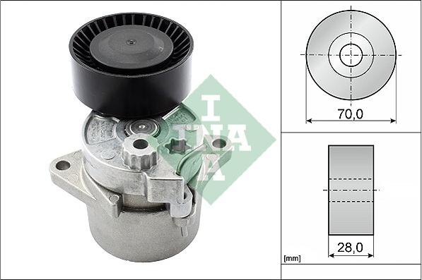 INA 533 0017 10 - Szíjfeszítő, hosszbordás szíj parts5.com